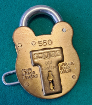 Dupee Meister-Schloss mit Öse - David de Val's Master Padlock